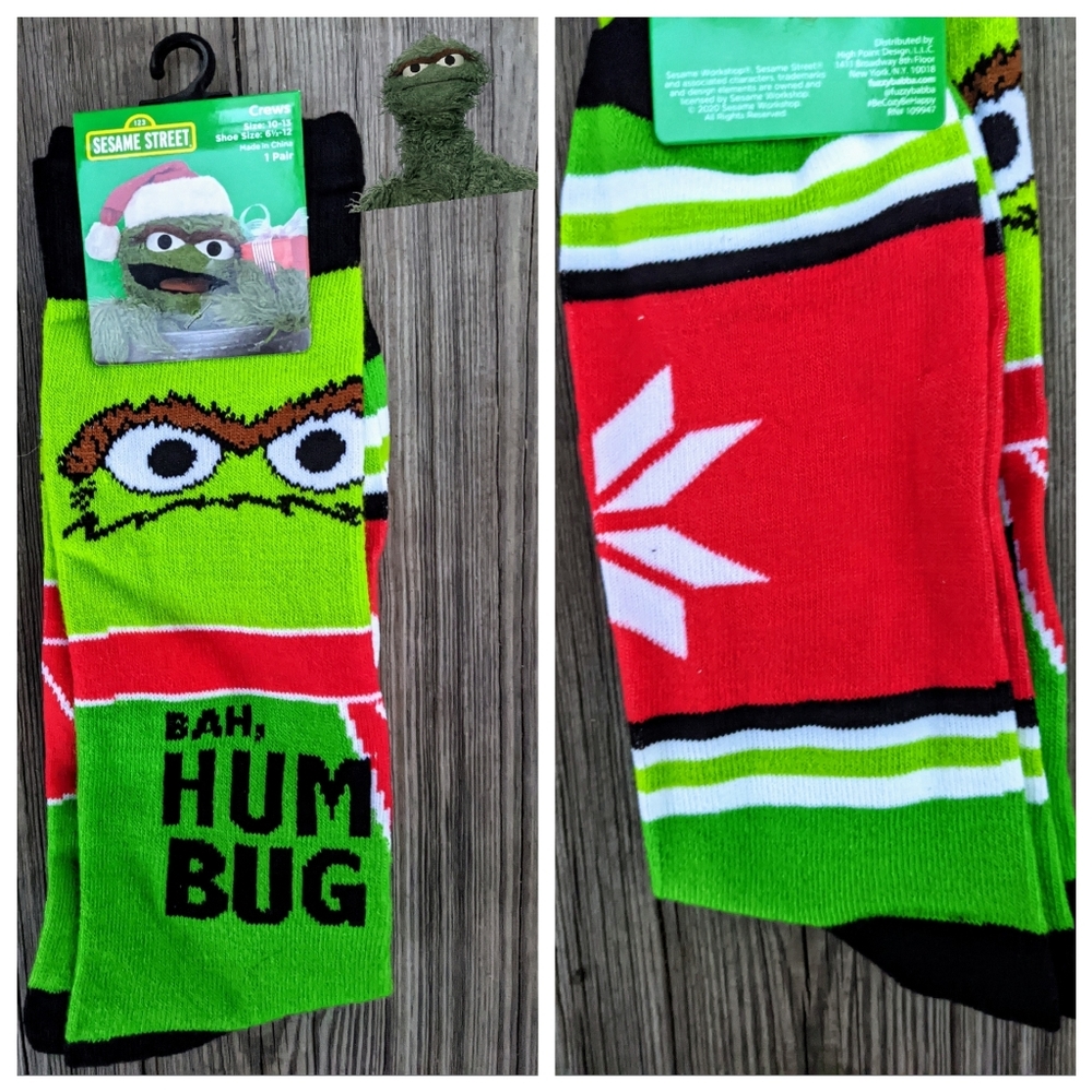 SESAME STREET Men Socks | Size: 10-13 NWT